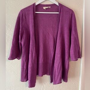 Eileen Fisher Purple Cardigan